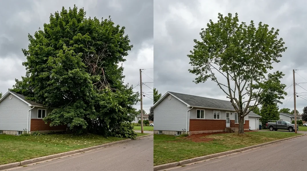 Arbres près des fils électriques à Moncton : qui est responsable de quoi
